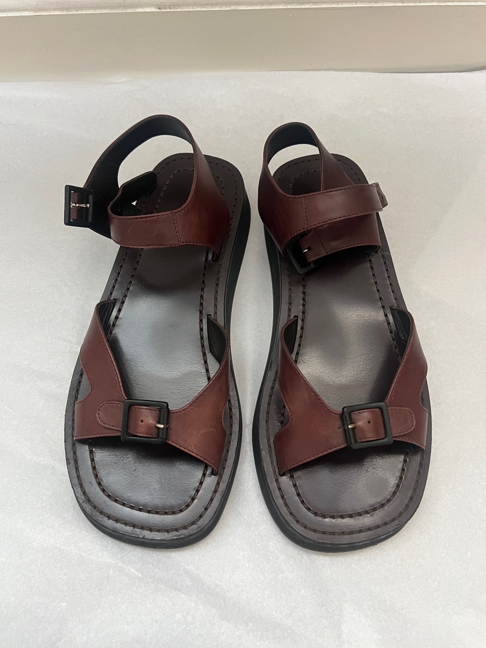The Row Geri Sandals Coffee color (Burgundy) Size 36 with box and dust bag